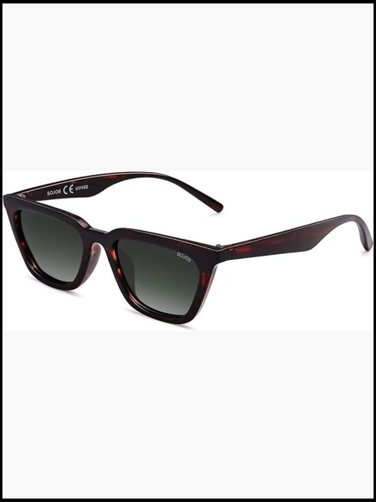 Polarized Narrow Square Cateye Sunglasses UV400 Protection Retro Trendy Driving main image 7